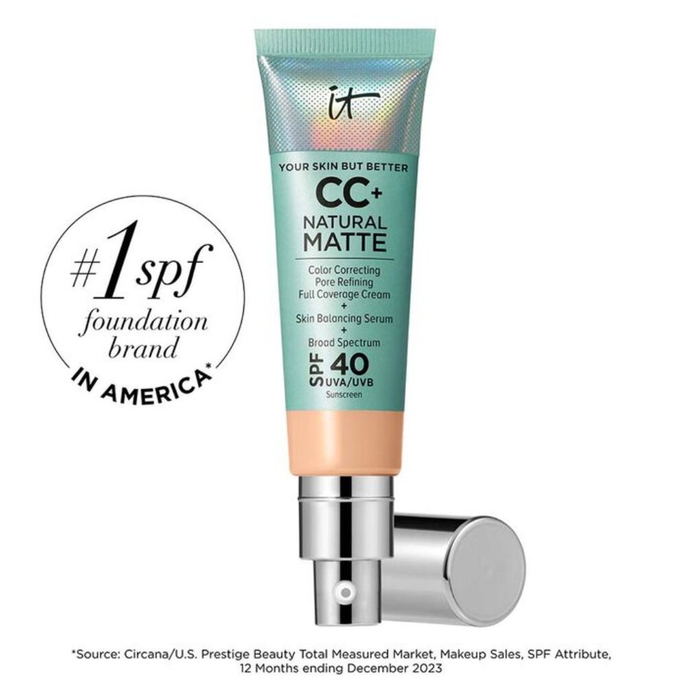 🌞 Light Medium – IT Cosmetics CC+ Matte SPF 40 Your Summer Complexion Essential